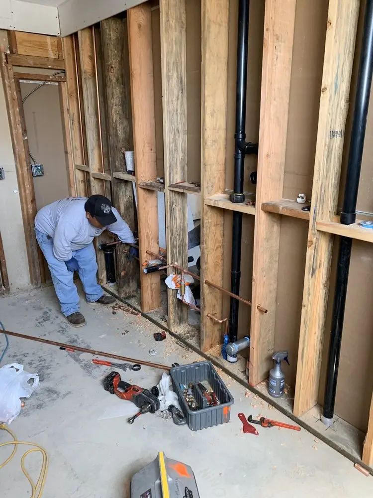 Commercial rough-in plumbing for Gas Line Repair in Brookhollow